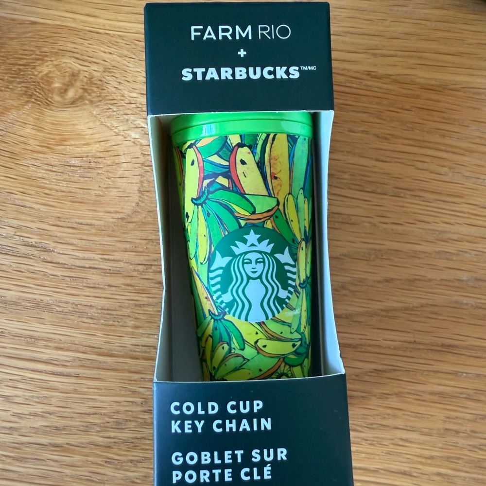 Farm Rio x Starbucks Banana Cold Cup Key Chain
